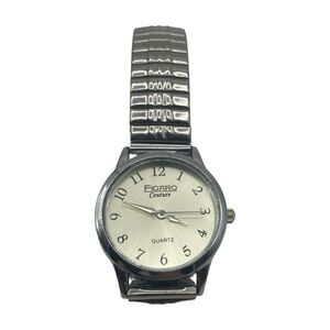 Figaro Couture Watch Women's Silver Tone Quartz Silver Dial Needs Battery